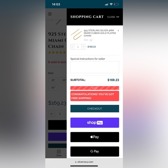 4mm Miami Cuban 18k Gold Plated 22“ - Picture 3 of 7